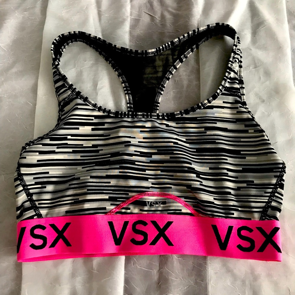 Victoria's‎ Secret Black and Pink Sports Bra